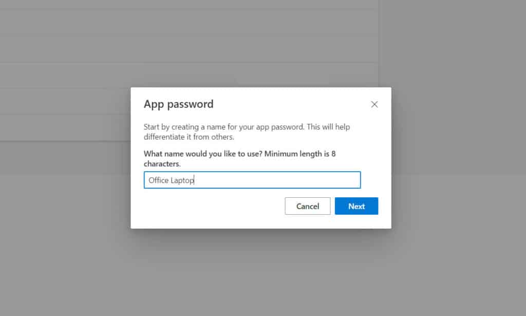 M365 Multi Factor Authentication Application Password Walkthrough